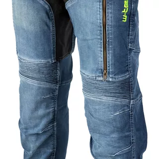 Męskie dżinsy motocyklowe W-TEC Grandus - Niebieski