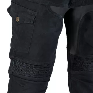 Męskie dżinsy motocyklowe W-TEC Aredator - Czarny