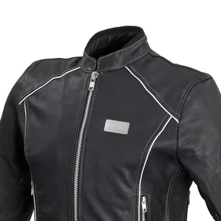 Damska skórzana kurtka motocyklowa W-TEC Hagora - Matt.czarny