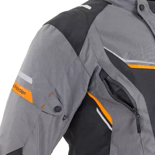 Męska kurtka motocyklowa W-TEC Brandon - Czarny-fluo żółty