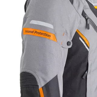 Męska kurtka motocyklowa W-TEC Brandon - Czarny-fluo żółty