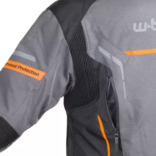 Męska kurtka motocyklowa W-TEC Brandon - Czarny-fluo żółty