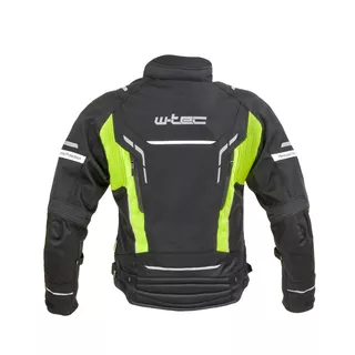 Męska kurtka motocyklowa W-TEC Brandon - Czarny-fluo żółty