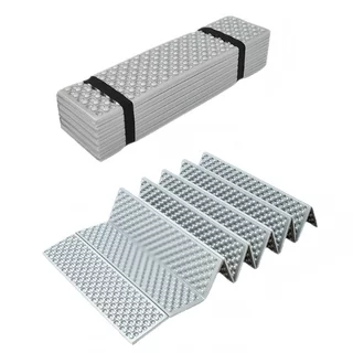 Składana mata kempingowa karimata turystyczna inSPORTline Alufolda ∙ folia aluminiowa ∙ R-value 2.1 ∙ 370 g ∙ kompaktowa
