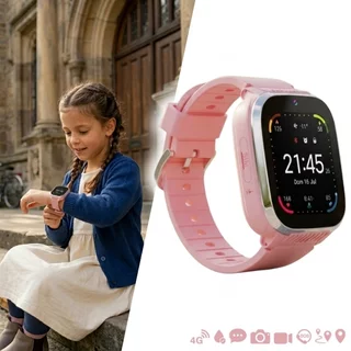 Smartwatch dla dzieci z GPS i funkcją wideo-rozmów inSPORTline Amiaro 4G LTE IP67