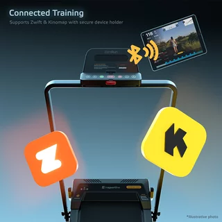 Bieżnia elektryczna 2w1 inSPORTline ZenRun NOON ∙ aplikacje Zwift/Kinomap ∙ Bluetooth