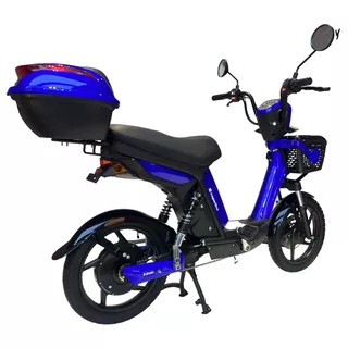 Skuter elektryczny z pedałami motorower inSPORTline E-Greta 12Ah - Niebieski