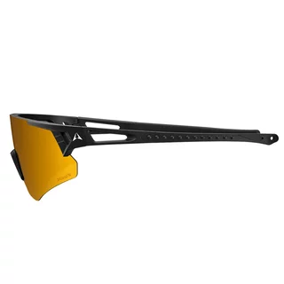 Sportowe okulary przeciwsłoneczne Altalist Hayate R1 - czarny ze złotymi soczewkami