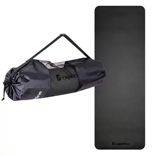 Mata fitness inSPORTline EVA 173x60 ∙ tłumiąca wstrząsy ∙ termoizolacyjna ∙ antypoślizgowa ∙ waga 340 g - Czarny