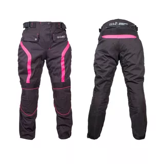 Damskie spodnie motocyklowe W-TEC Durmanes Lady - Czarno-różowy
