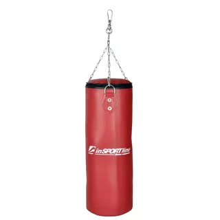 Worek bokserski dziecięcy inSPORTline 26x65cm / 15 kg - Czerwony - Czerwony