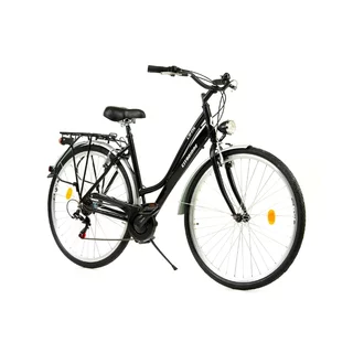 Rower miejski typu damka DHS City 28001 28" - model 2025 - Czarny