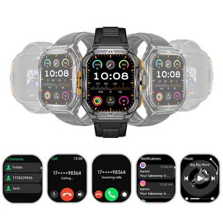 Smartwatch wodoodporny inSPORTline Zakuro – inteligentny zegarek 5 ATM ∙ połączenia ∙ kompas / barometr