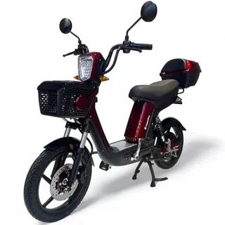Skuter elektryczny z pedałami motorower inSPORTline E-Greta 12Ah - Niebieski - Czerwony