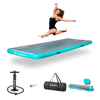 Ścieżka akrobatyczna Airtrack inSPORTline Airstunt 300x100x10 cm szara z pompką