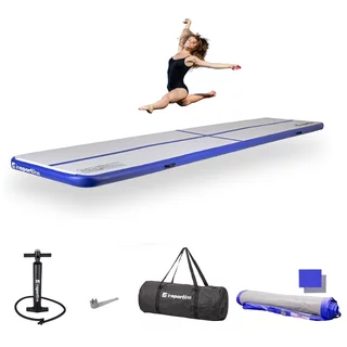 Ścieżka akrobatyczna Airtrack inSPORTline Airstunt 500x100x10 cm biała z pompką