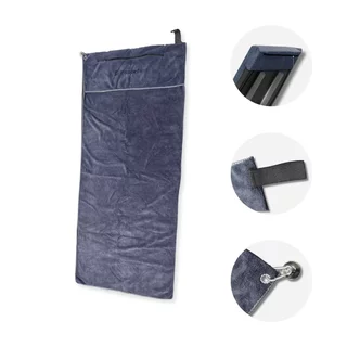 Ręcznik fitness z magnesem i kieszenią inSPORTline Benchbuddy 120x50 cm