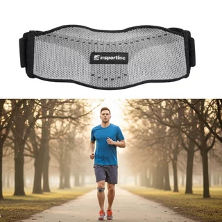 Podrzepkowa opaska silikonowa inSPORTline Neekono ∙ wsparcie więzadła rzepki ∙ anemiczny kształt ∙ wentylowana konstrukcja ∙ regulacja ucisku