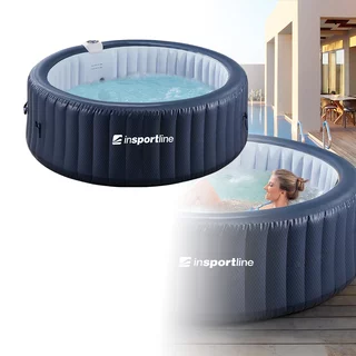Duże jacuzzi ogrodowe z hydromasażem inSPORTline Yanna 208x208x65 cm