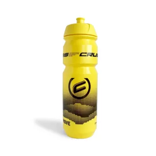 Butelka sportowa bidon na wodę Crussis 0,75 l - Czarny - Żółty