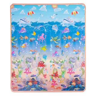 Zwijana mata dla dzieci inSPORTline Lhotino 150x180x1,5 cm - Plaża/Gospodarstwo rolne