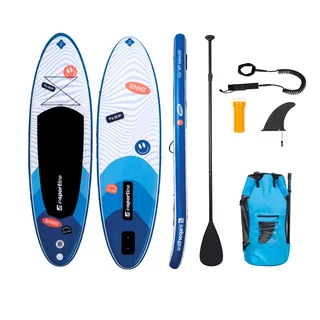 Paddleboard z akcesoriami deska SUP inSPORTline Wavelet 9'6" - Niebieski