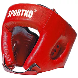 Bokserski ochraniacz głowy SportKO OD1 - Czerwony - Czerwony