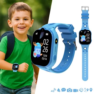 Smartwatch zegarek dla dzieci SIM GPS 4G LTE IP67 SOS inSPORTline Odino