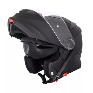 Kask motocyklowy szczękowy z blendą W-TEC Venero - Glossy Black-Gold