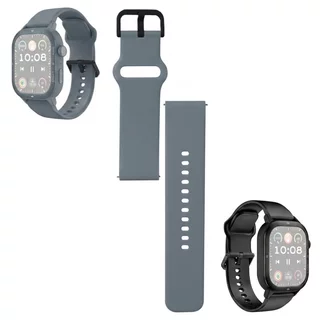 Wymienny pasek do smartwatchy inSPORTline Gradana, Melagra i Sagara ∙ antracytowy ∙ wodoodporny ∙ elastyczny ∙ komfortowy