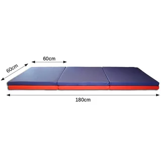 Materac gimnastyczny inSPORTline Pliago 180x60x5 cm - Czerwony
