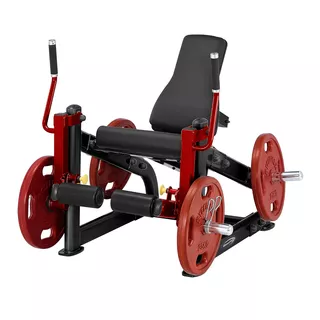 Prasa do ćwiczenia nóg Steelflex PlateLoad line PLLE - Szary - Czarno-czerwony