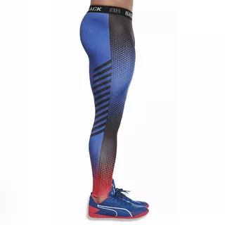 Legginsy męskie/chłopięce BAS BLACK Quantum - Niebiesko-czerwony