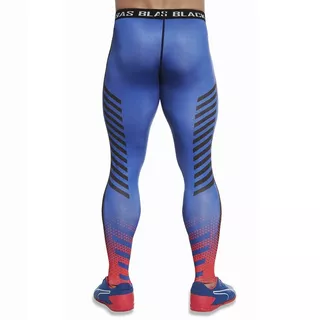 Legginsy męskie/chłopięce BAS BLACK Quantum - Niebiesko-czerwony