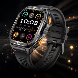 Smartwatch wodoodporny inSPORTline Zakuro – inteligentny zegarek 5 ATM ∙ połączenia ∙ kompas / barometr