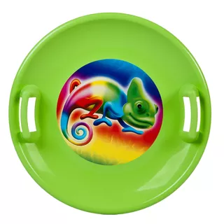 Ślizg na śnieg, jabłuszko STT - niebieski chłopiec emoji - zielony kameleon