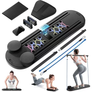 Wielofunkcyjna deska do pompek i pilatesu inSPORTline Pushap Zen ∙ z gumami oporowymi ∙ wielopozycyjna