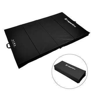Składany materac gimnastyczny mata inSPORTline Kvadfold 200x120x5 cm - Czerwony - Czarny