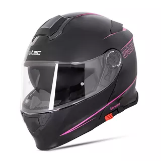 Kask motocyklowy szczękowy z blendą W-TEC Venero - Glossy Black-Gold