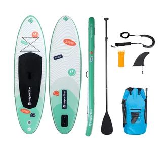 Paddleboard z akcesoriami deska SUP inSPORTline Wavelet 9'6" - Zielony