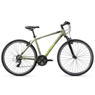Męski rower crossowy Cyclision Zodin 5 MK-II 28" ∙ napęd Shimano 21 biegów ∙ amortyzowany widelec ∙ rama aluminiowa ∙ V-brake - Flash Army