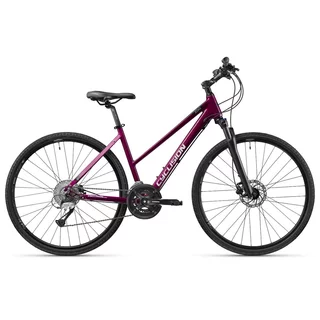 Damski rower crossowy Cyclision Zodya 3 MK-II 28" ∙ hydrauliczne hamulce Shimano ∙ amortyzowany widelec z blokadą ∙ 16 przełożeń - Dark Orchid