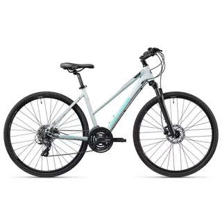 Damski rower crossowy inSPORTline Cyclision Zodya 4 MK-II 28" ∙ amortyzowany widelec ∙ 21 przełożeń Shimano ∙ hamulce tarczowe - Cold Mint