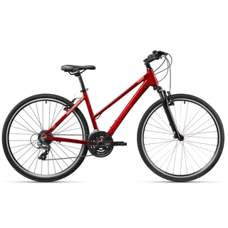 Damski rower crossowy Cyclision Zodya 5 MK-II 28" ∙ napęd shimano 21 biegów ∙ amortyzowany widelec ∙ hamulce v-brake ∙ lekka rama - Scarlet Red
