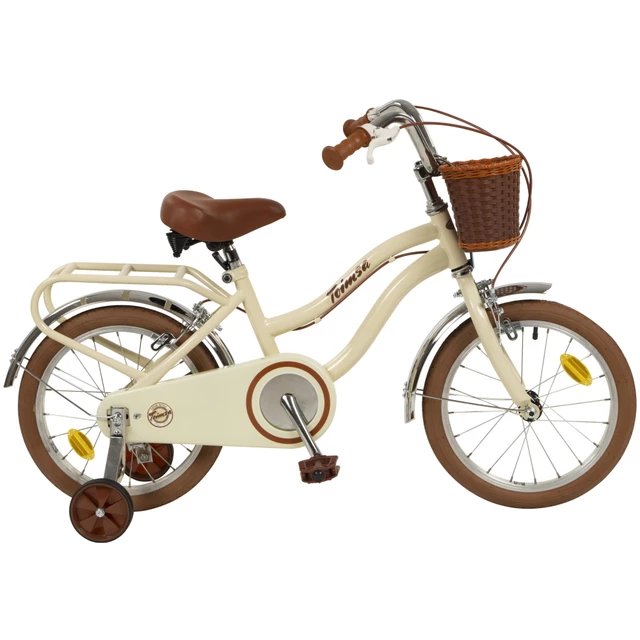 Rowerek dziecięcy z bocznymi kółkami Toimsa Vintage 16" - Beżowy - Beżowy