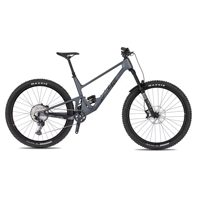 Rower górski 4EVER Volcanno Etna 29" - model 2026 ∙ karbonowa rama ∙ pełne zawieszenie rockshox ∙ napęd shimano slx - szary mat/czarny - szary mat/czarny