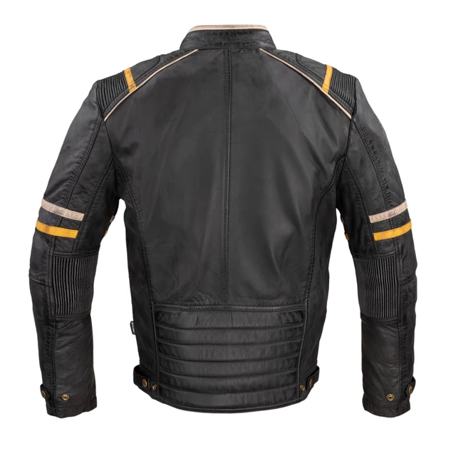 Męska skórzana kurtka motocyklowa W-TEC Traction - Czarny
