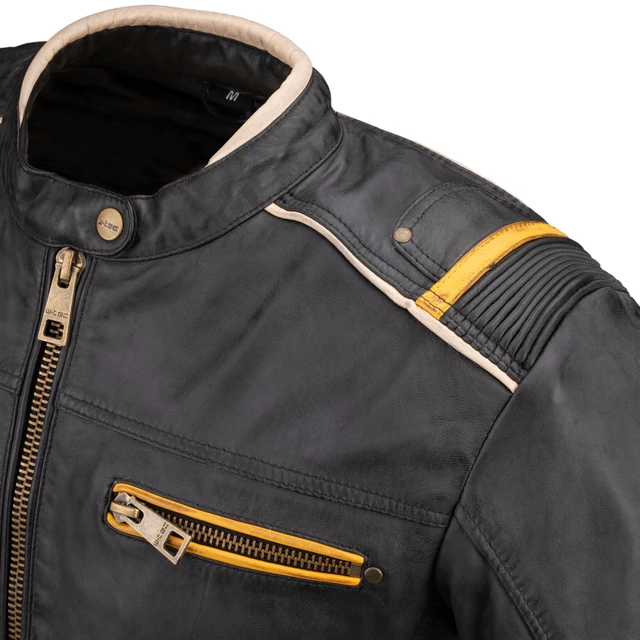 Damska skórzana kurtka motocyklowa W-TEC Traction Lady - Czarny