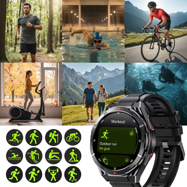 Zegarek smartwatch inteligentny inSPORTline Rodamo ∙ 100+ aktywności ∙ kompas/barometr ∙ 20 dni