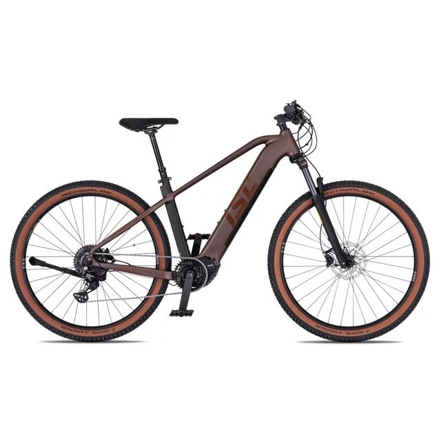 Górski rower elektryczny inSPORTline ISL Tachion EVO 835 Wh 29" - model 2026 ∙ bateria 835 Wh ∙ silnik Bafang M510 ∙ zasięg do 180 km ∙ nośność 140 kg - Cień niebieski - Deep Coffee